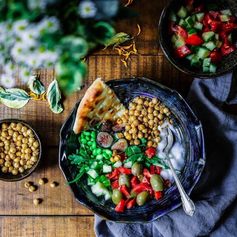 Photo of bautifully arranged food