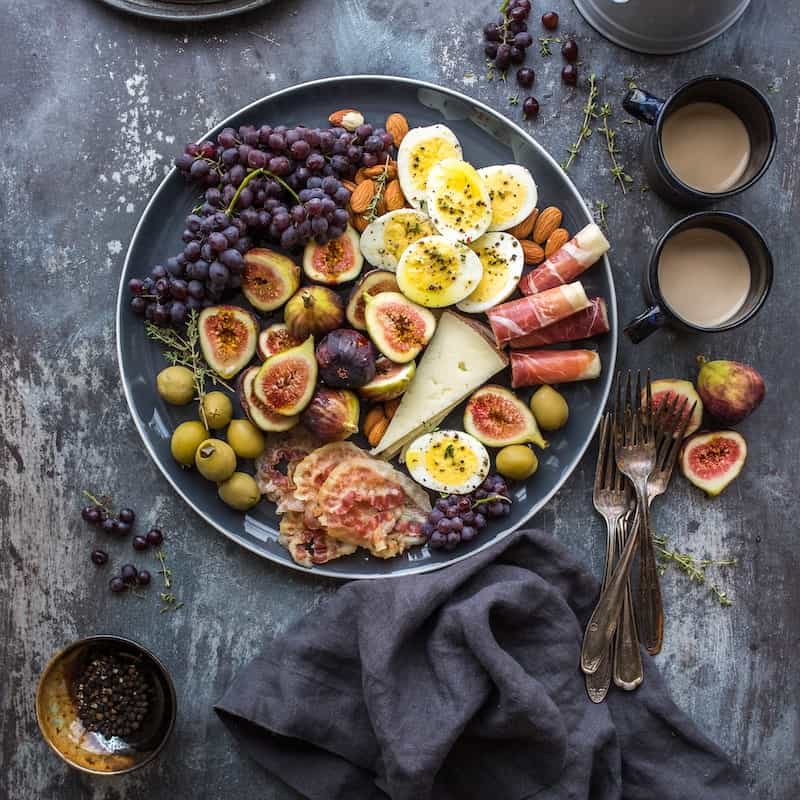 Photo of bautifully arranged food