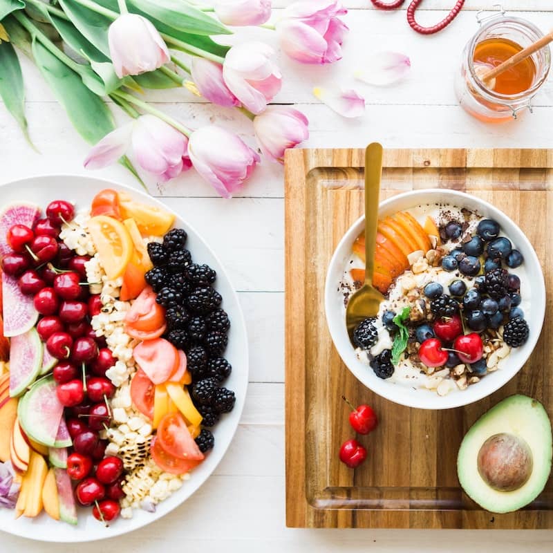 Photo of bautifully arranged food